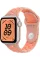 Apple Watch SE 3 GPS, 44mm Starlight Aluminum Case with Alpenglow Pink Nike Sport Band (S/M)